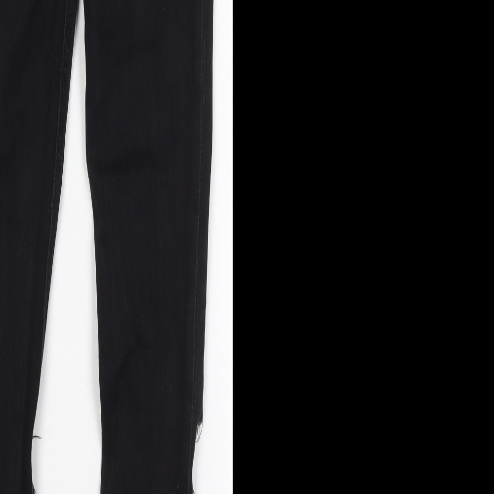 Denim Co Womens Black Cotton Skinny Jeans Size 6 L28 in Regular Button