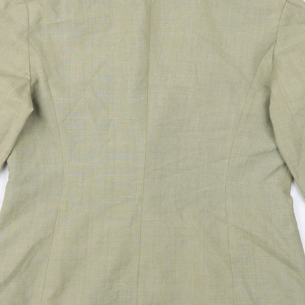 Womens UK Size 12 Preworn Regular Green Blazer