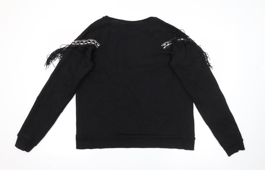 Womens UK Size S River Island Black Pullover Jumper
