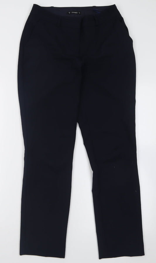 Womens UK Size 8 Dunnes Stores Regular Fit Blue Trousers