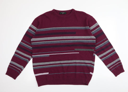 Womens UK Size L Dunnes Stores Red Pullover Jumper