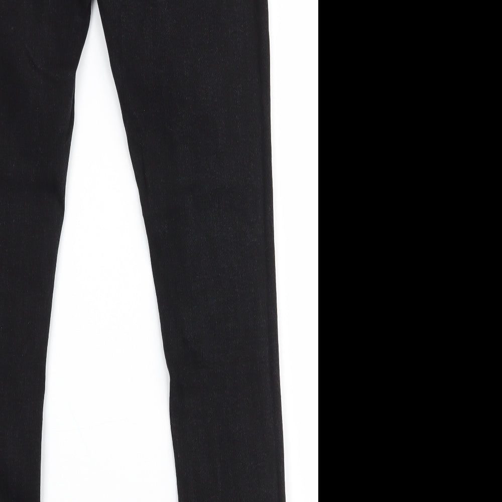 Denim & Co. Womens Black Cotton Skinny Jeans Size 10 L29 in Slim Zip