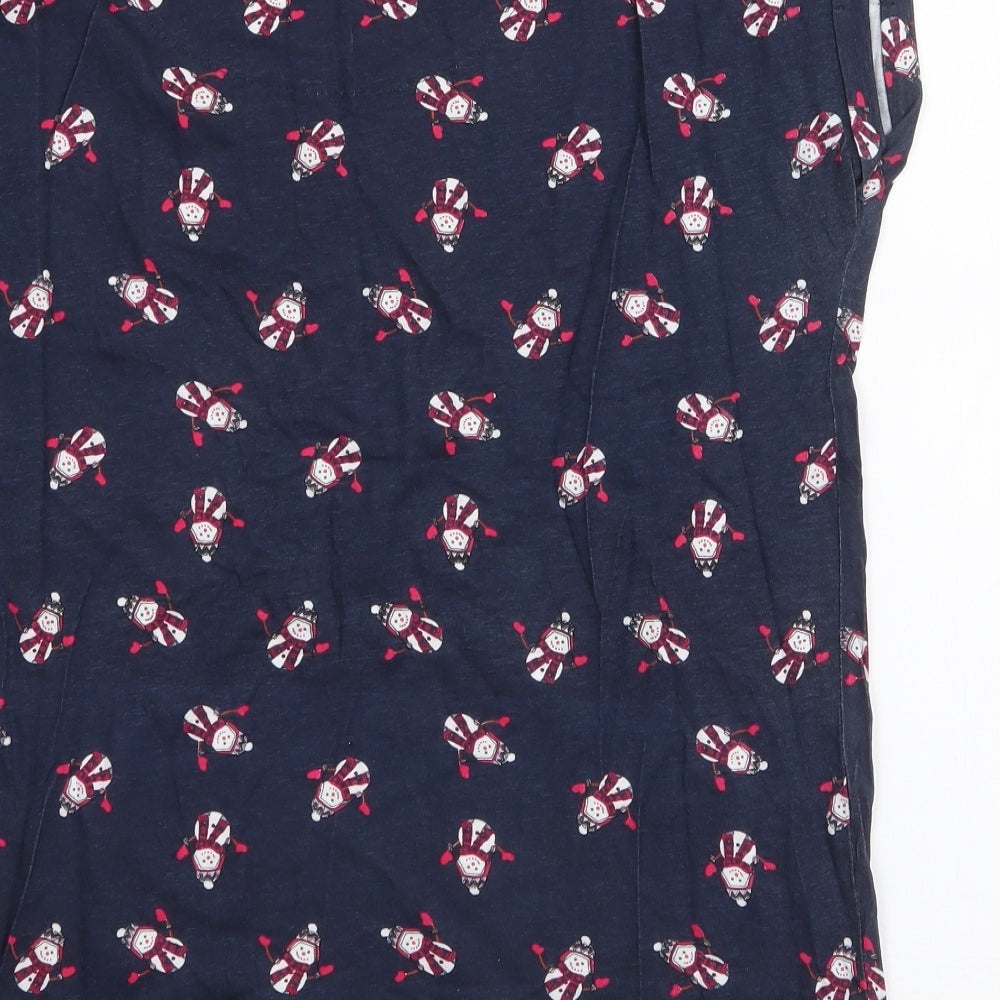 Womens UK Size 12 Red Herring Blue Jersey T-Shirt