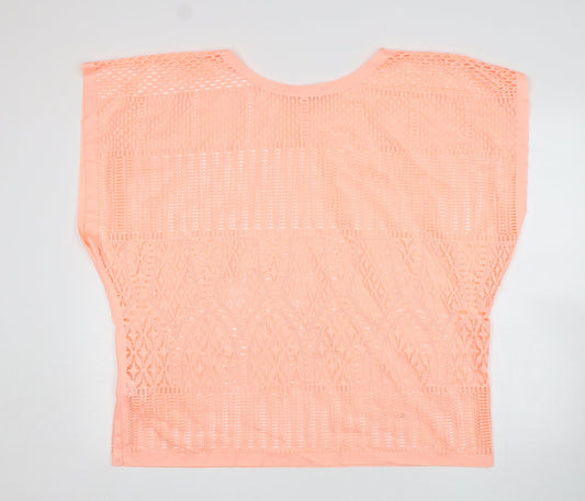 Womens UK Size M Atmosphere Pink Basic T-Shirt