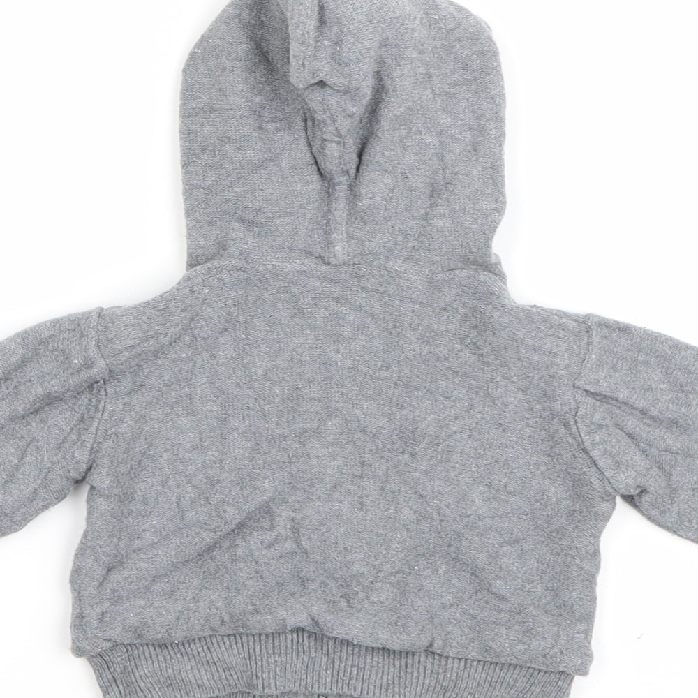 Mothercare Baby Green Cotton Full Zip Jumper Size 0-3 Months Zip