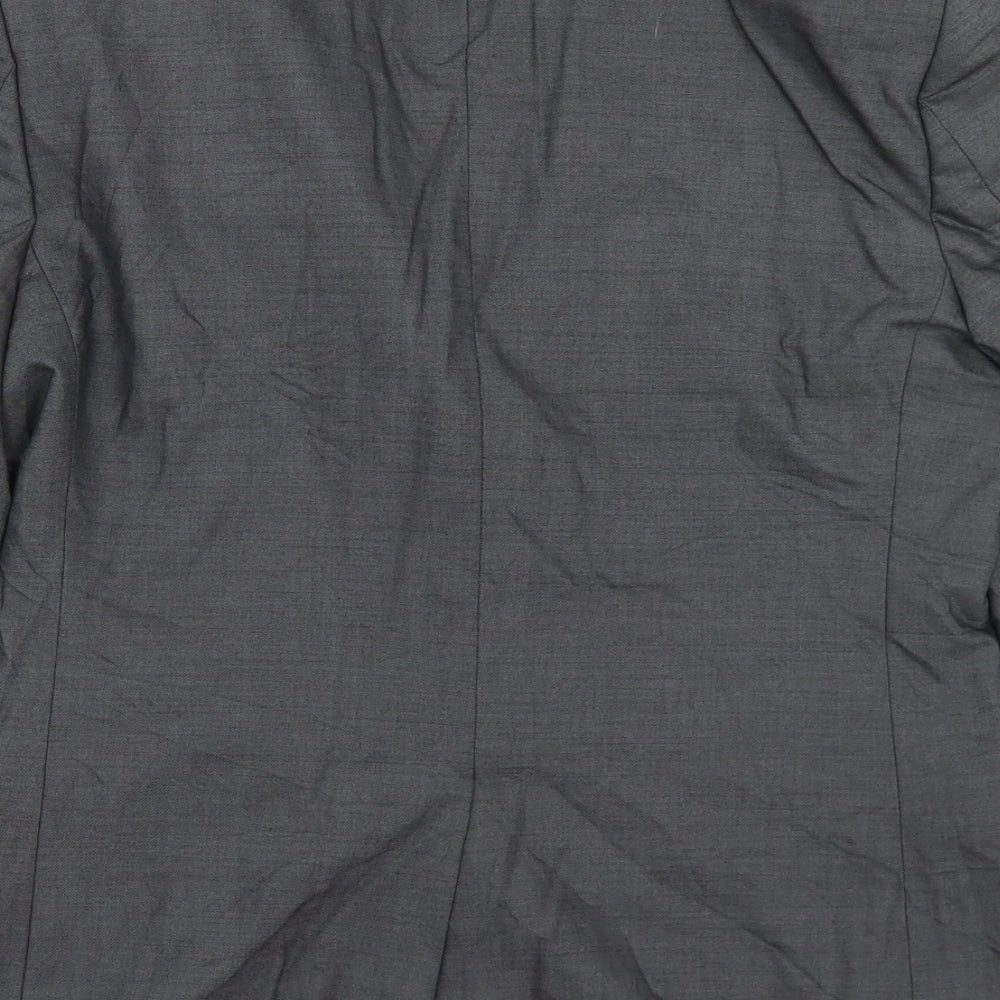 Mens UK Size 38 River Island Regular Grey Suit Jacket