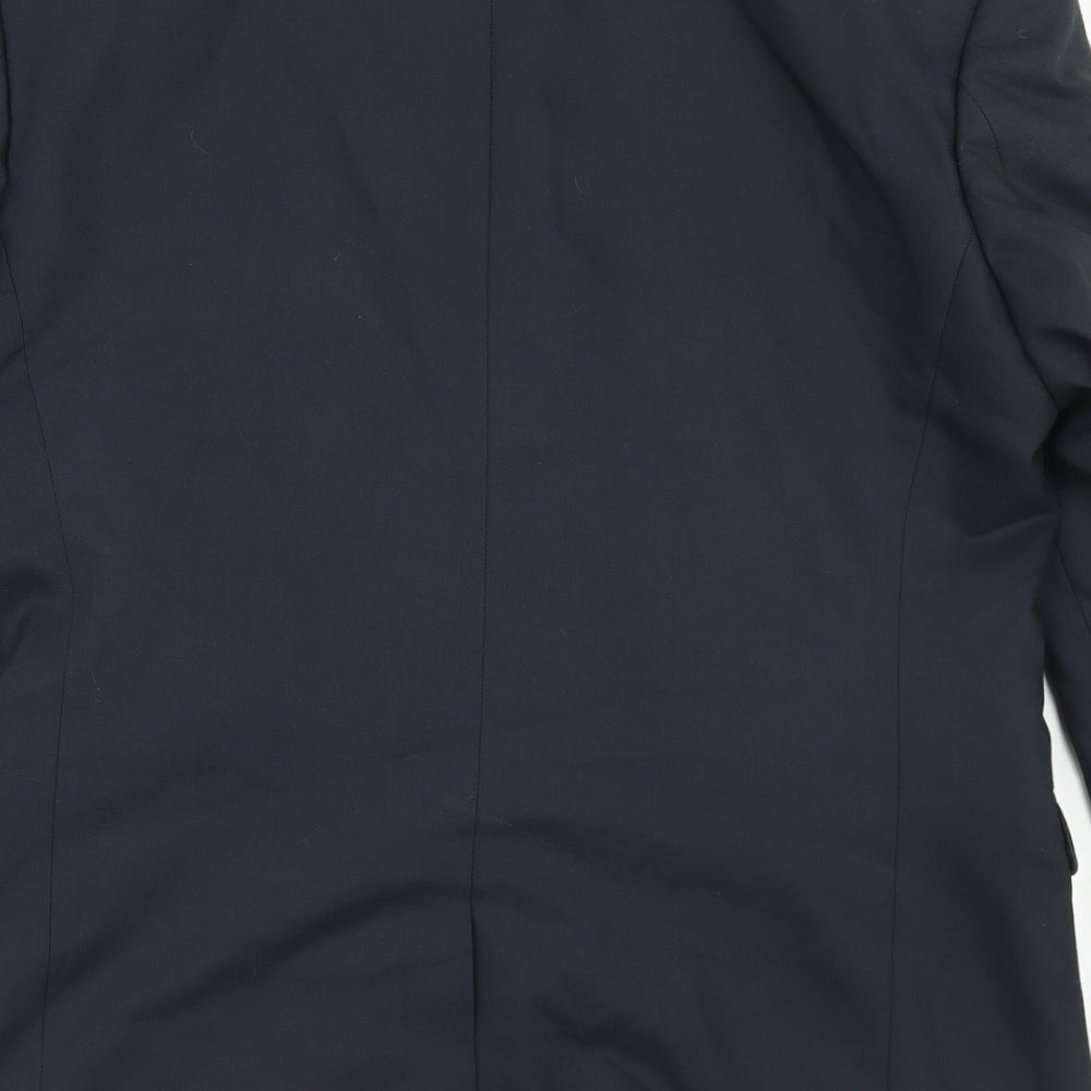 Mens UK Size 40 Topman Regular Blue Suit Jacket