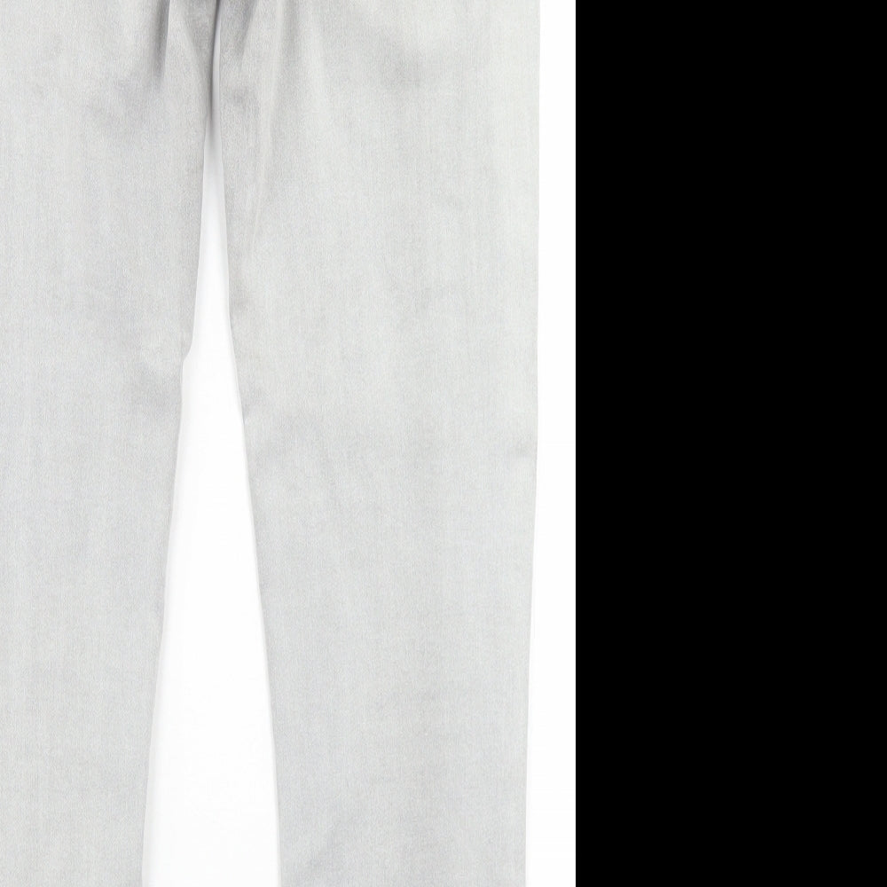 Denim 1982 Mens Grey Cotton Skinny Jeans Size 30 in L26 in Regular Button