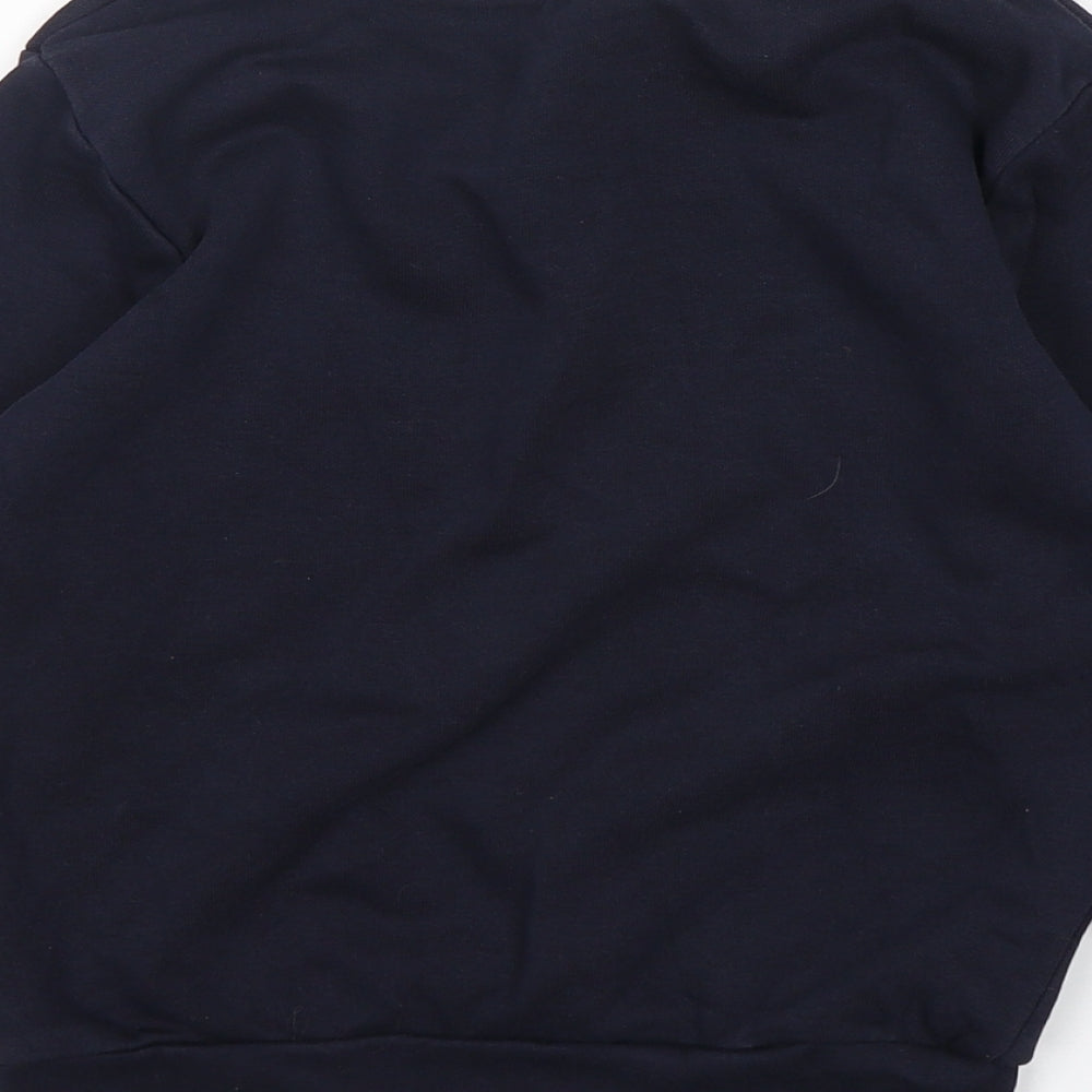 George Boys Blue Cotton Pullover Sweatshirt Size 5-6 Years Pullover - School Wear