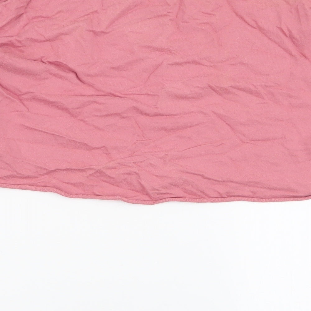Womens UK Size M Divided by H&M Pink Pullover Sweatshirt