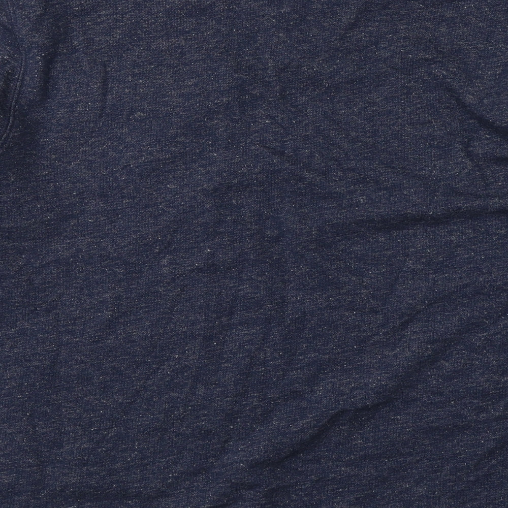 George Mens Blue Cotton Pullover Sweatshirt Size L