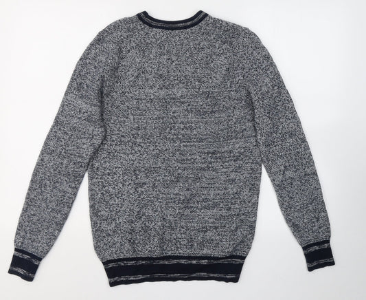 Mens UK Size S Marks and Spencer Grey Pullover Sweatshirt