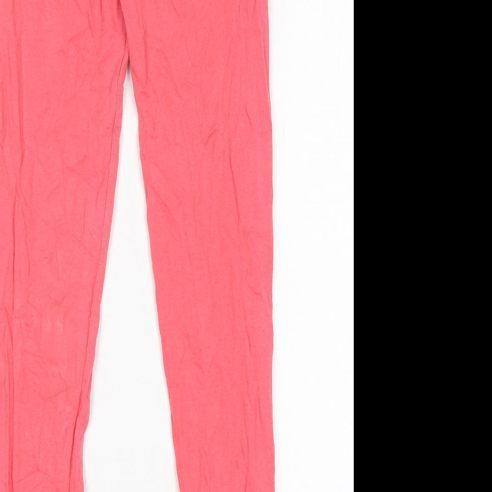 TU Girls Pink Cotton Sweatpants Trousers Size 11 Years Regular - Leggings