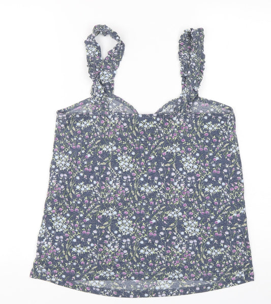 NEXT Womens Multicoloured Floral Polyester Camisole Tank Size 8 V-Neck