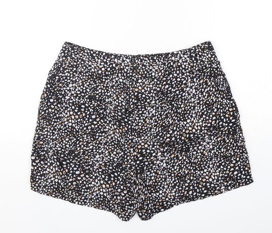 NEXT Womens Multicoloured Animal Print Viscose Sailor Shorts Size 10 L5 in Regular