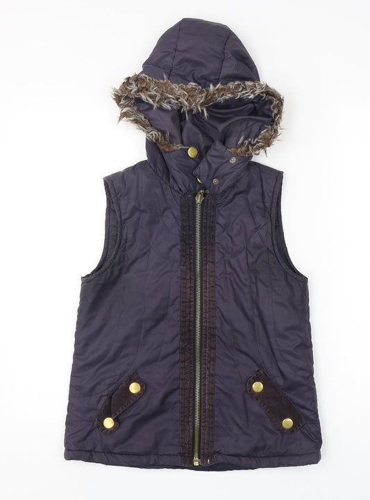 Womens UK Size 8 MODO Blue Gilet