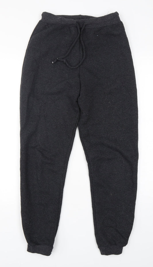 Womens UK Size 6 PRETTYLITTLETHING Regular Fit Sweatpants Grey Trousers