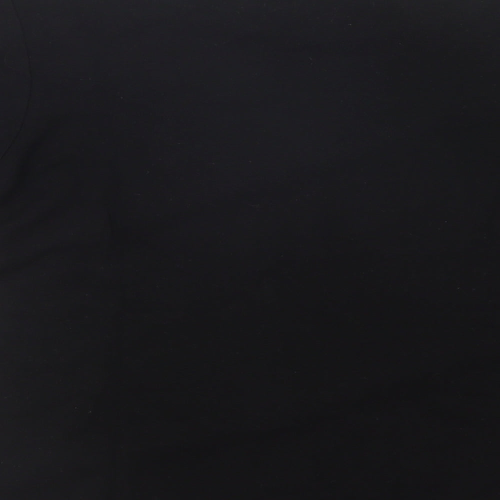 Just Elegance Womens Black Crew Neck Viscose Pullover Jumper Size 14