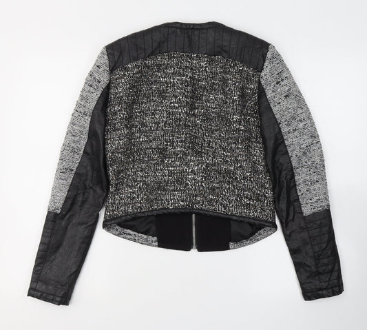 Womens UK Size 4 H&M Black Jacket