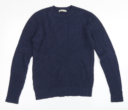 Womens UK Size S Mango Blue Pullover Jumper