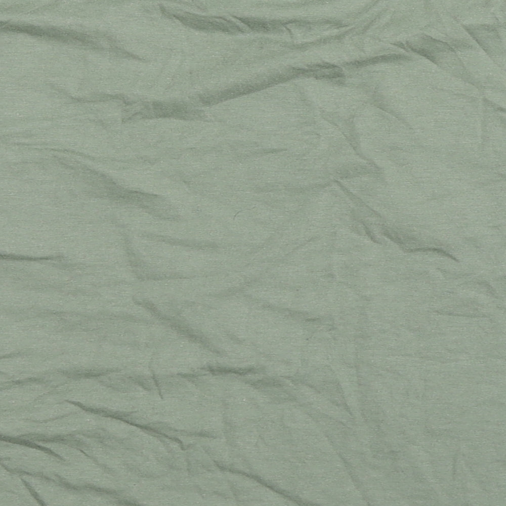 Womens UK Size L Miss Selfridge Green Cropped Polo