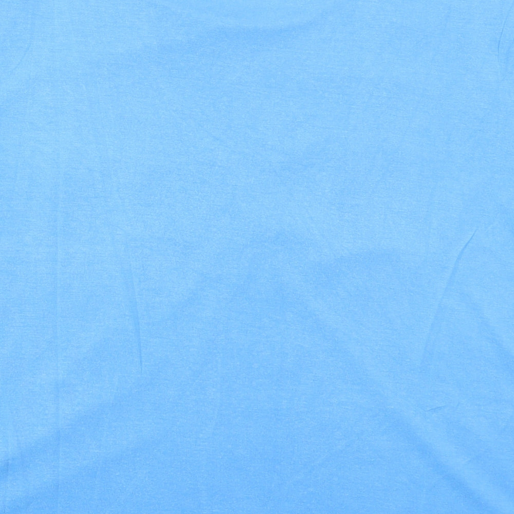 Womens UK Size L Mudflower Blue Basic T-Shirt