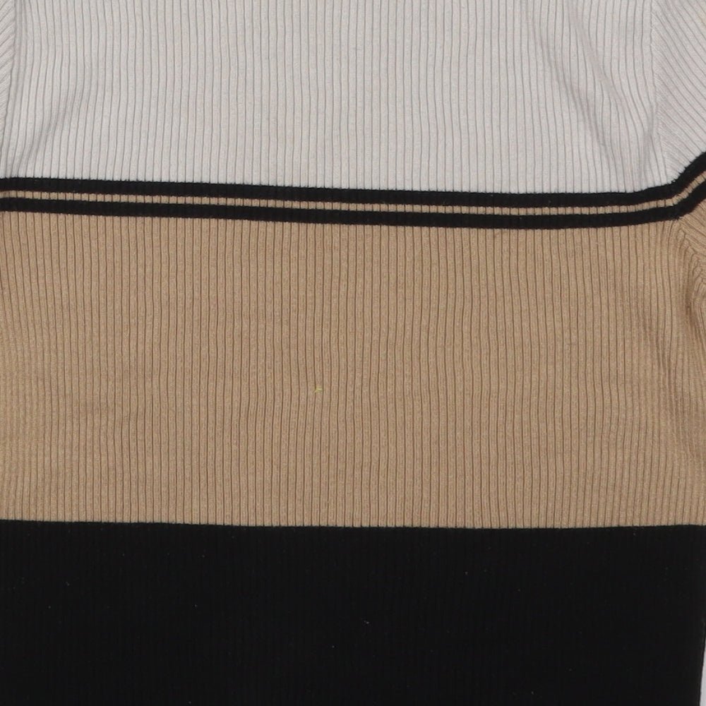 Womens UK Size 10 New Look Beige Pullover Jumper