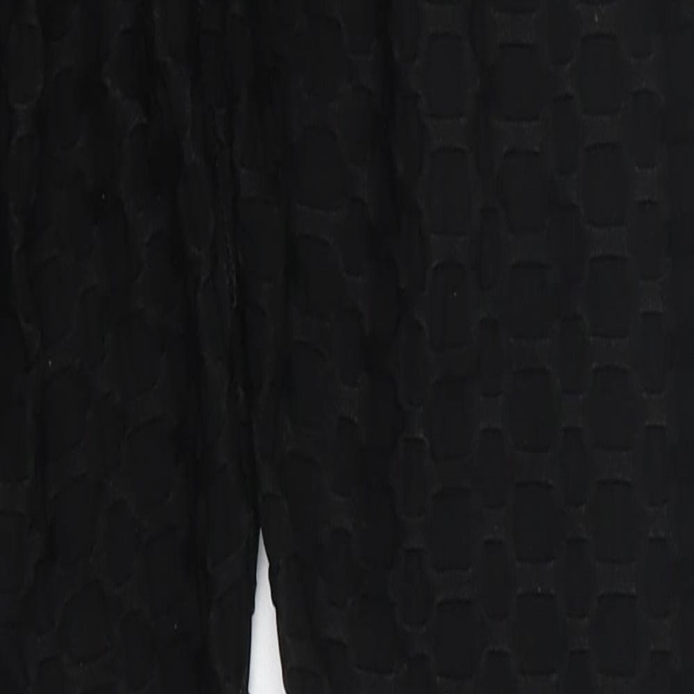 Vahia Womens Black Polyester Carrot Leggings Size M L26 in