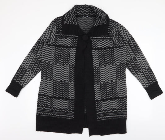 Womens UK Size M BM Collection Black Cardigan Jumper