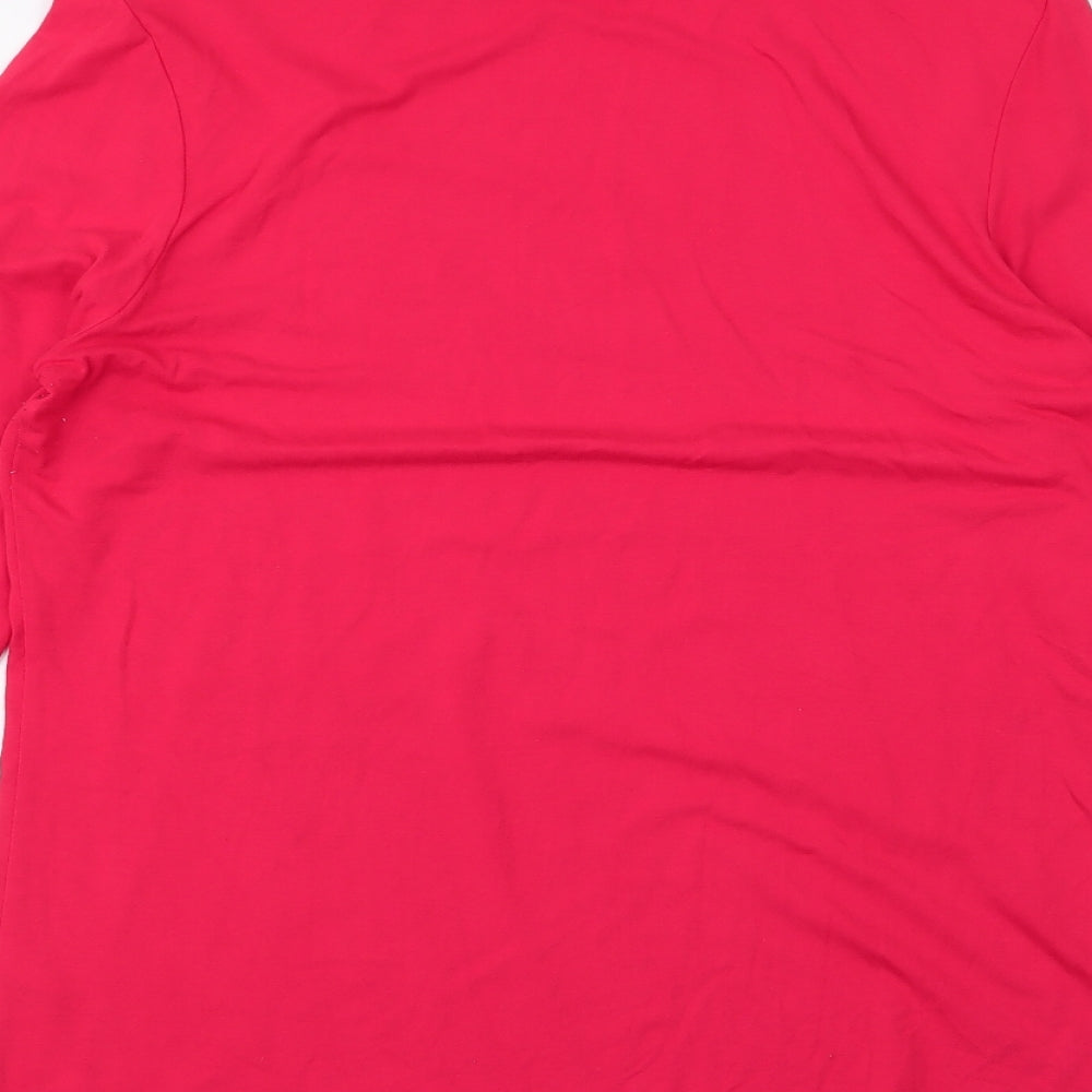 Womens UK Size M Dunnes Stores Red Jersey T-Shirt