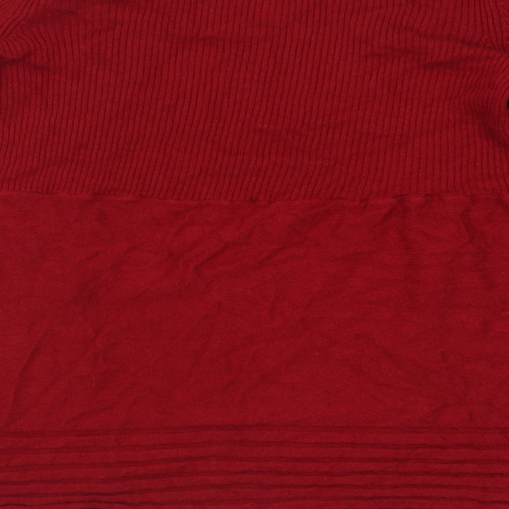 Womens UK Size M Dunnes Stores Red Cardigan Jumper