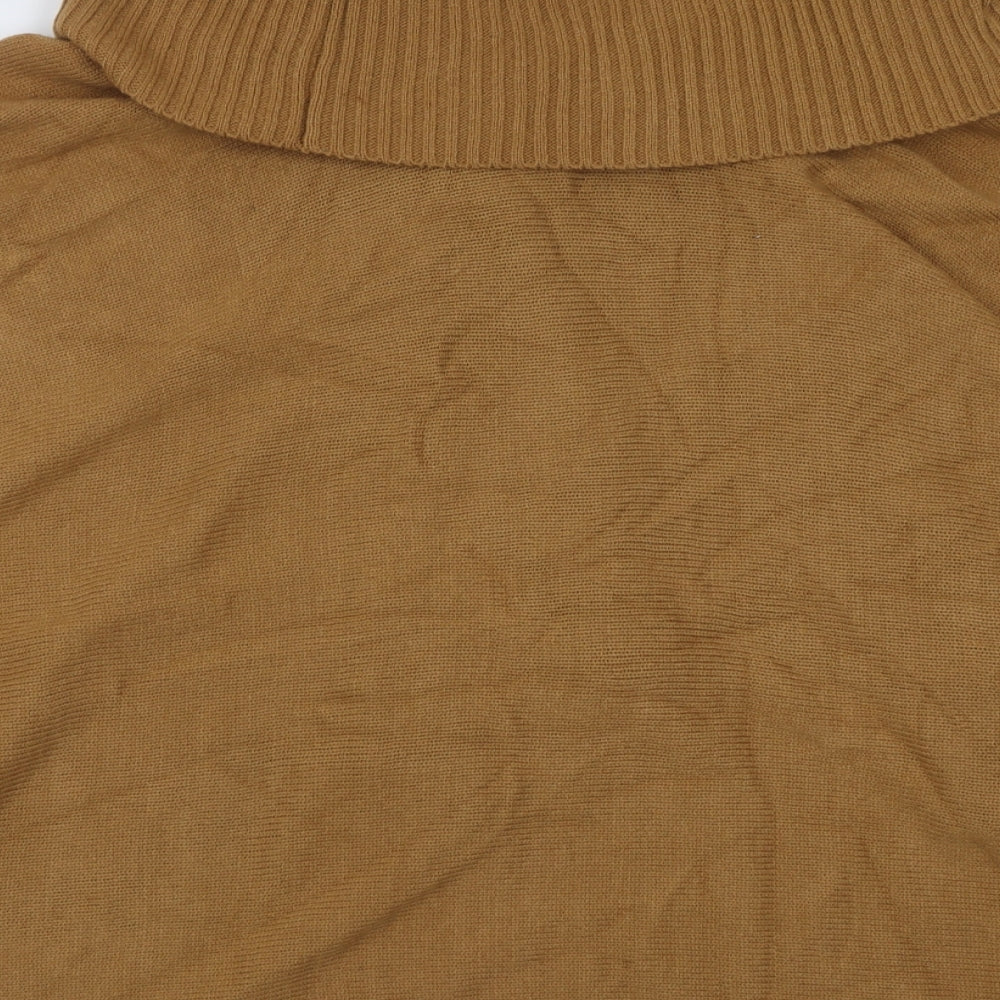 Womens UK Size One Size h7m Brown Cape Jumper