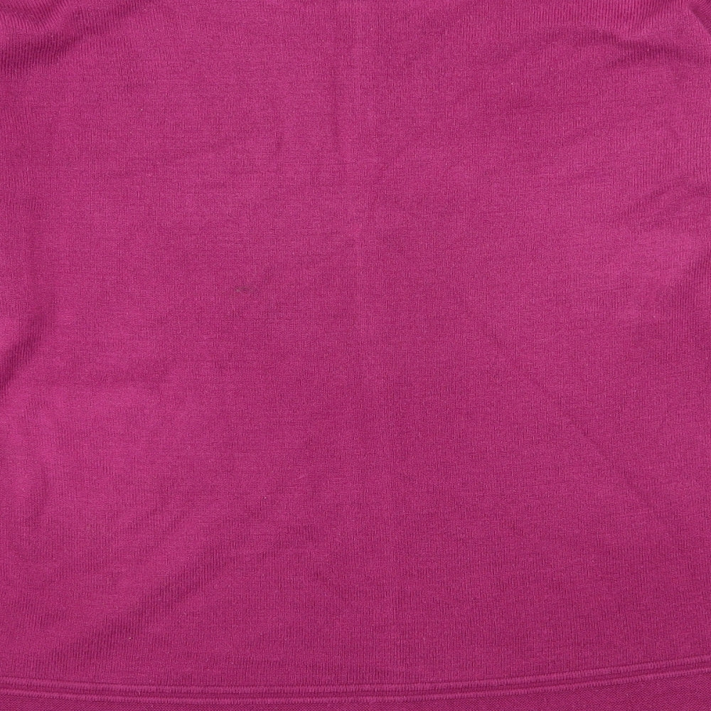 Womens UK Size M Vida Vi Pink Pullover Jumper