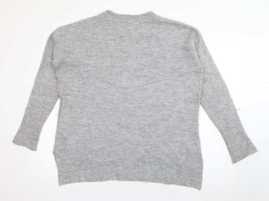 Womens UK Size 14 Dorothy Perkins Grey Pullover Jumper