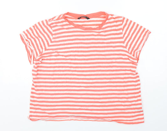 Womens UK Size L Dunnes Stores Multicoloured Basic T-Shirt