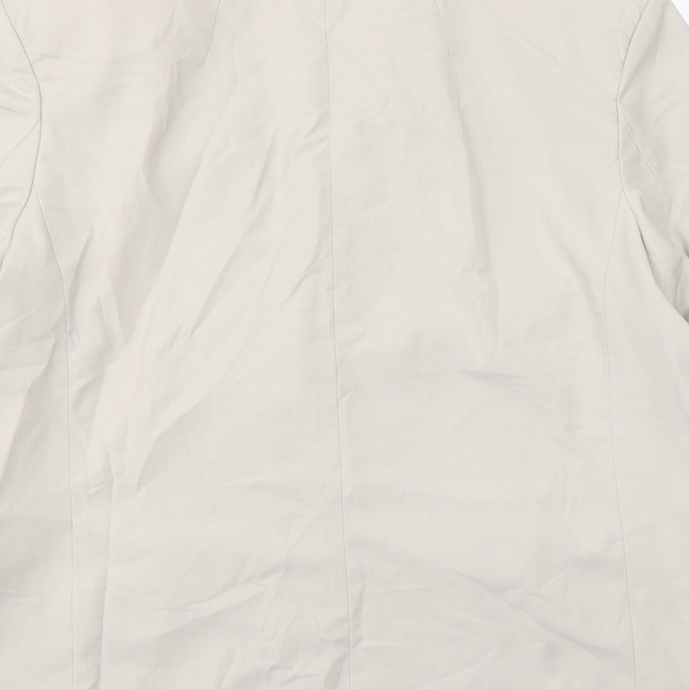 River Island  Womens Beige  Polyester Jacket Suit Jacket Size 10