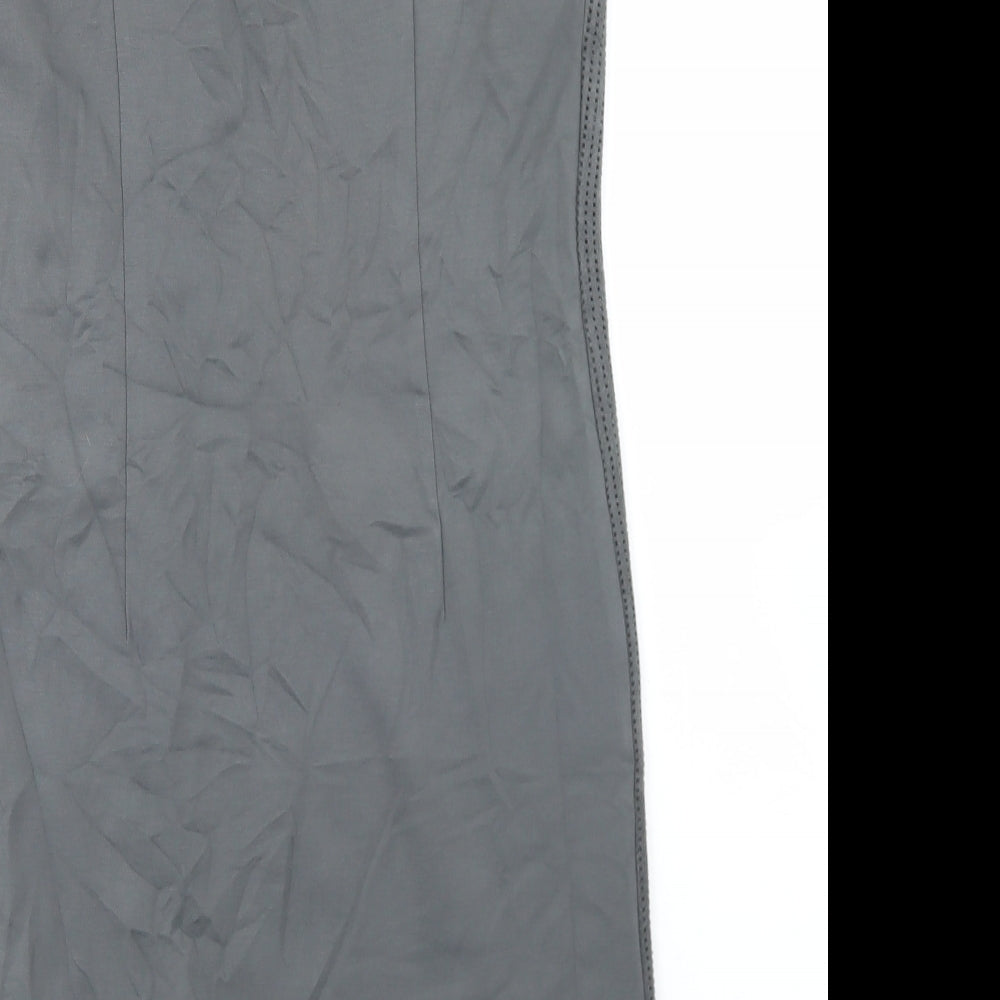 LERROS Womens Grey Viscose Bodycon Size 10 Crew Neck