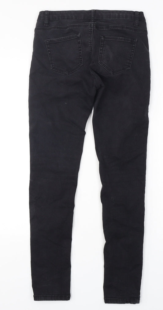 Denim Co Womens Black Cotton Skinny Jeans Size 10 L29 in Regular