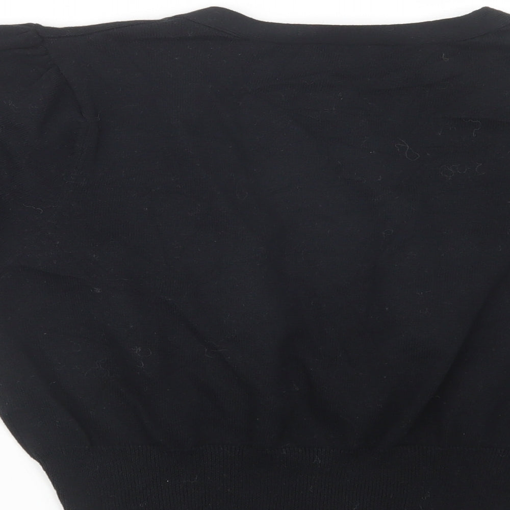 Womens UK Size 14 Editions Black Cardigan Jumper