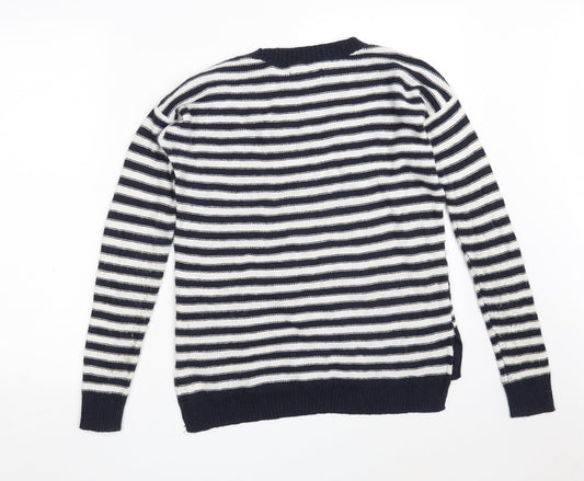 Womens UK Size S Hollister Blue Pullover Jumper