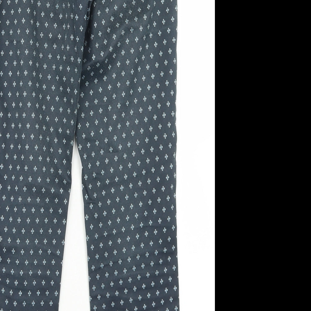 Womens UK Size 34 H&M Regular Fit Dress Pants Blue Trousers