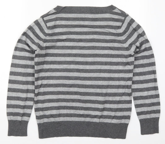 Womens UK Size 14 Preworn Grey Pullover Jumper