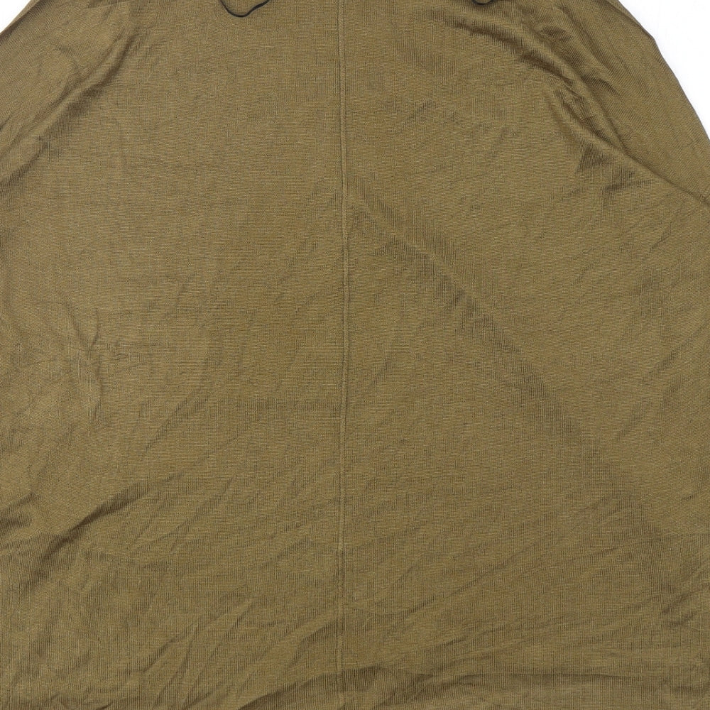 H&M Womens Green Round Neck Acrylic Pullover Jumper Size XS