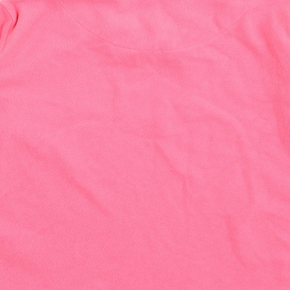 Primark Girls Pink V-Neck Polyester Pullover Jumper Size 9-10 Years