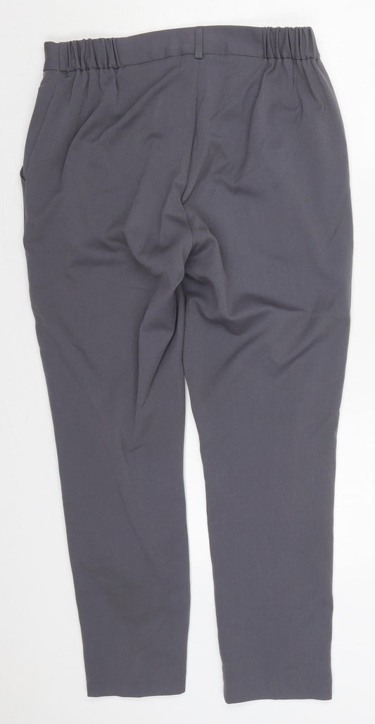 Womens UK Size 12 Anna Rose Regular Fit Grey Trousers