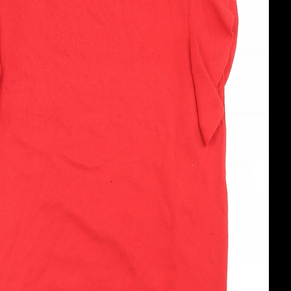 Womens UK Size 10 Dorothy Perkins Red Pullover Jumper