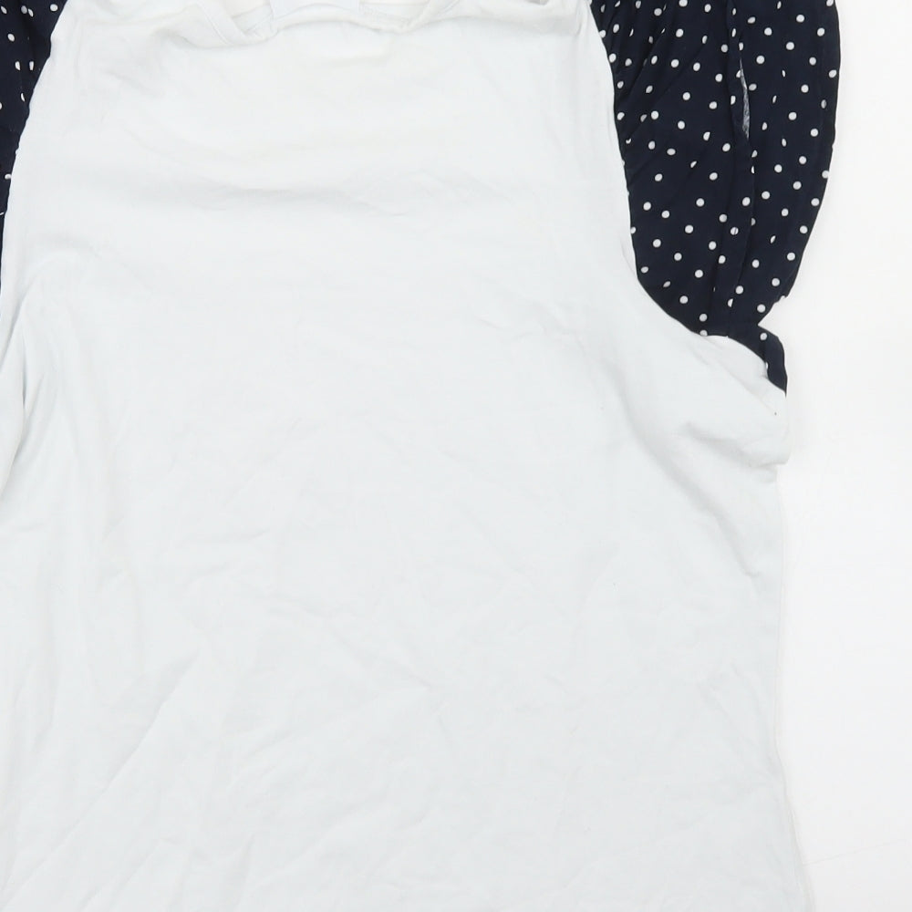 Womens UK Size M Savida White Basic T-Shirt
