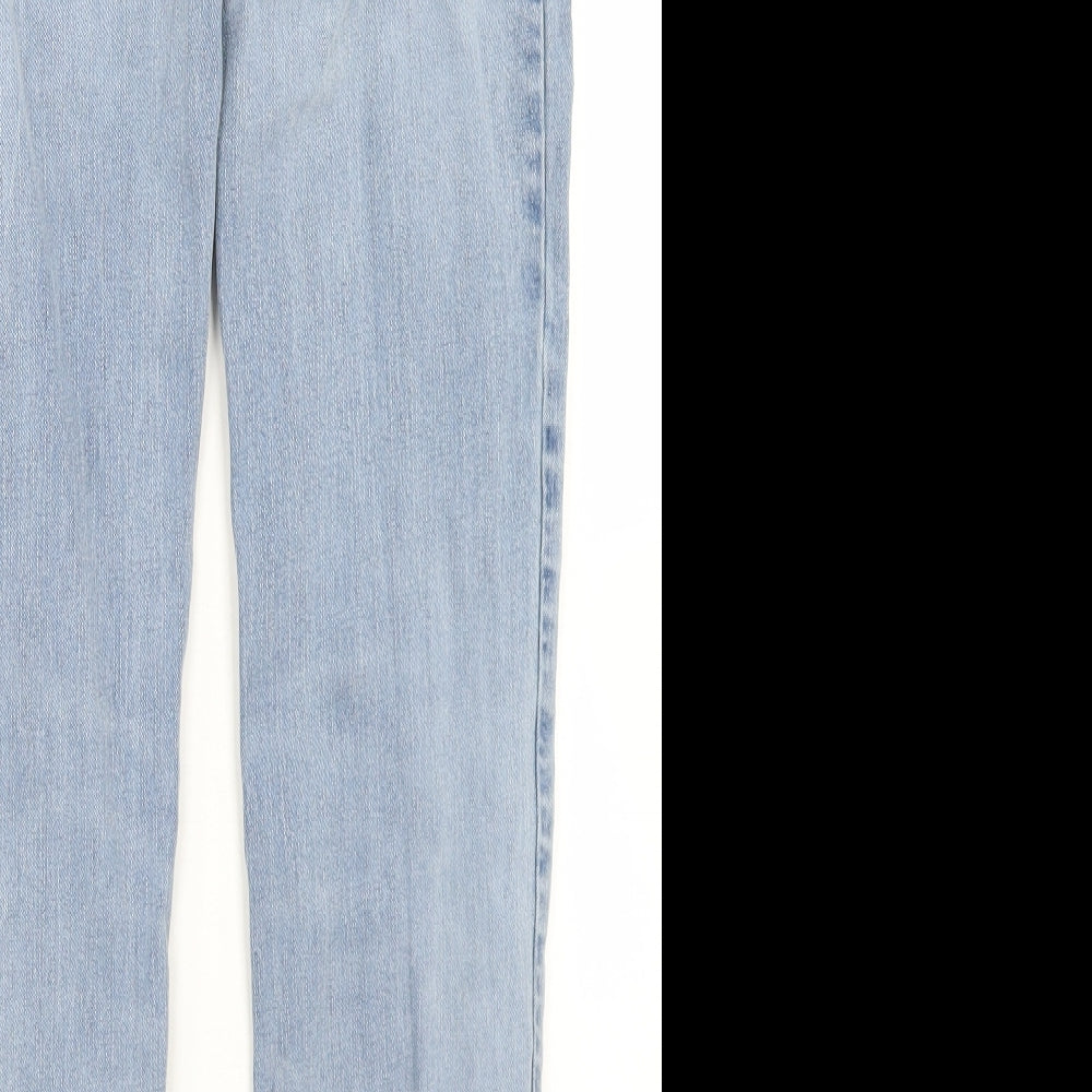 TU Mens Blue Cotton Skinny Jeans Size 30 in L32 in Slim Button