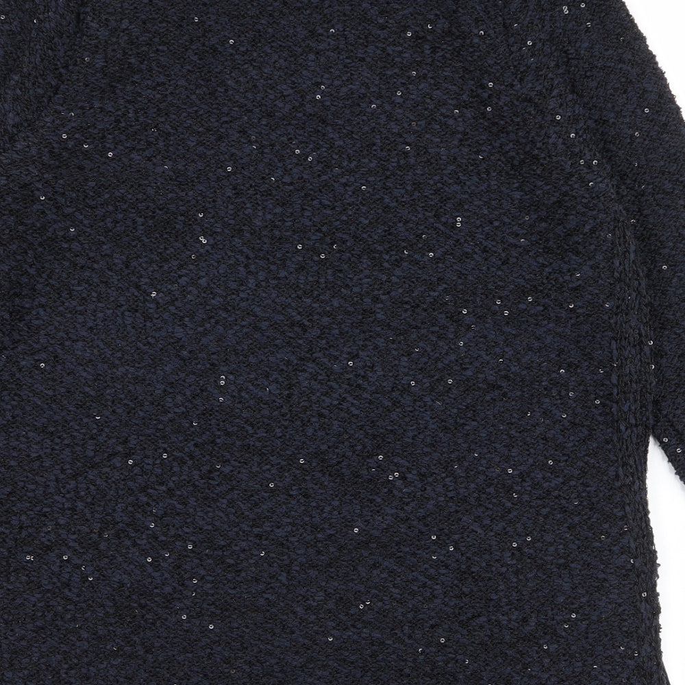 Womens UK Size M Zara Blue Pullover Jumper