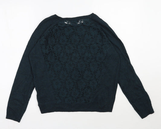 Womens UK Size 8 Topshop Green Pullover Jumper